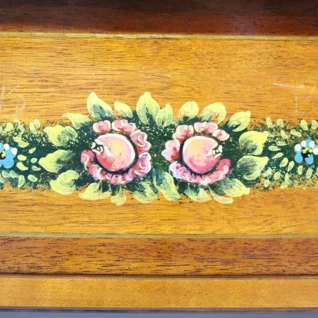 1930s Wellington Hall Reproduction Adams Decorated Satinwood & Mahogany Table C1930 For Sale - Image 5 of 14