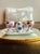 Antique White 1980s Gucci Bernardaud Limoges Floral & Butterfly Print Porcelain Egg Cup and Salt Shaker Set, Made in France - 4 pcs For Sale - Image 8 of 10