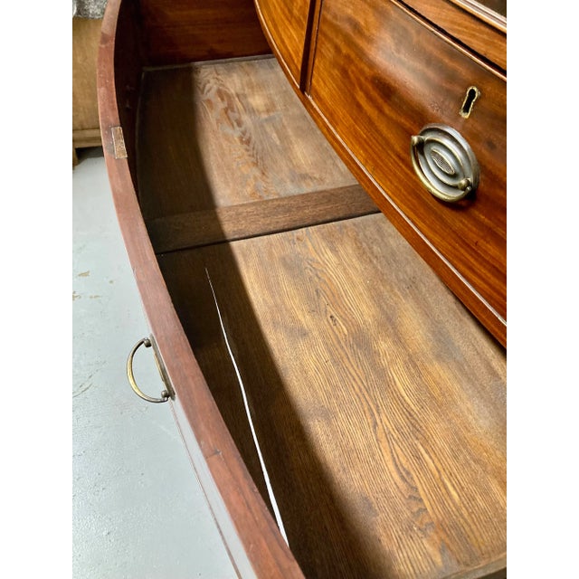 19th Century English Mahogany Chest of Drawers For Sale - Image 12 of 13