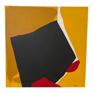 Late 20th Century Abstract Acrylic on Canvas Painting Signed Stuart
