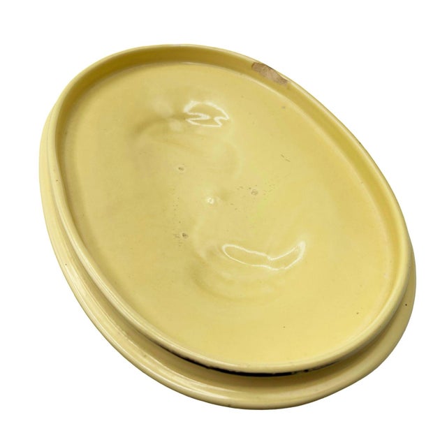 1940s Mid-Century Modern California Pottery Yellow Casserole Dish W/ Lid by Vernon Kilns For Sale - Image 9 of 12