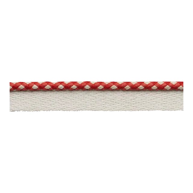 Schumacher Keaton Lip Cord Indoor & Outdoor in Red For Sale
