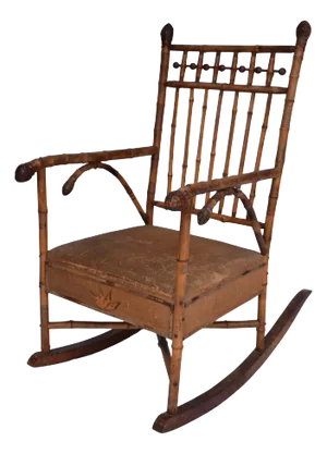 Edwardian Bamboo Rocking Chair