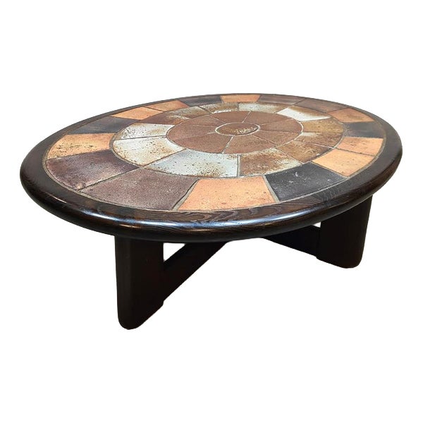 Vintage Danish Coffee Table by Tue Poulsen for Haslev Møbelsnedkeri, 1960s For Sale