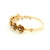 Antique English Victorian Diamond Wild Rose Floral Bangle Bracelet in 15k Gold For Sale In Miami - Image 6 of 10