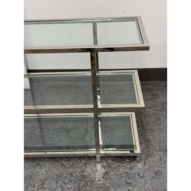 Metal Williams-Sonoma Tribeca Console Table For Sale - Image 7 of 12