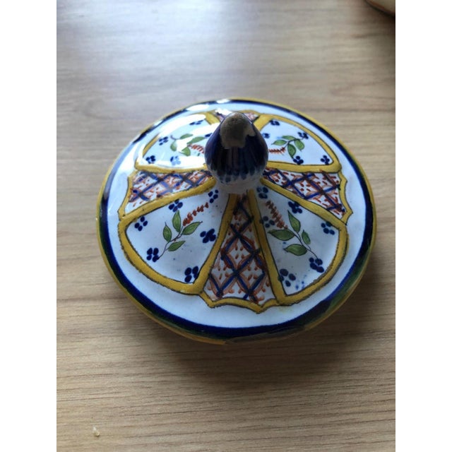 Antique Coffee Set from Henriot Quimper Faience, 1890s-1910s, Set of 24 For Sale - Image 12 of 18