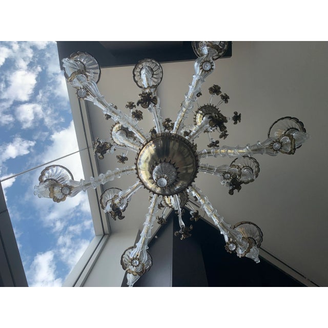Contemporary Ca' Rezzonico Floral Murano Glass Chandelier For Sale - Image 9 of 13