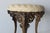 Mid 20th Century Victorian Style Cast Iron Upholstered Stool Vintage Mid-Century For Sale - Image 9 of 12