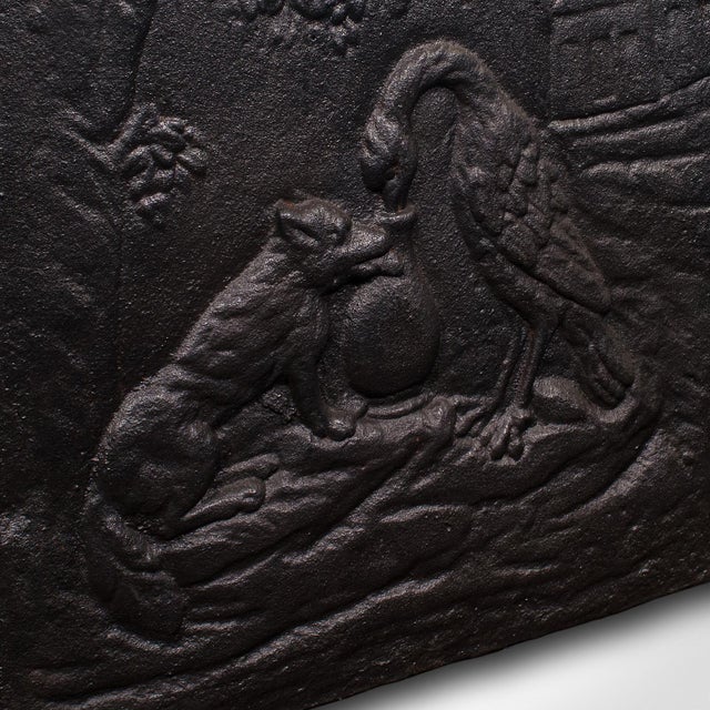 Black Antique Decorative Fire Back, English, Fireplace Reflector, Victorian, c.1890 For Sale - Image 8 of 8