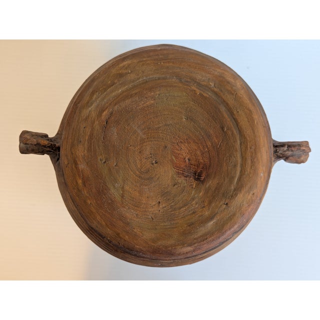 Rustic Hand Coiled Horsehead Urn Signed by Priscilla Hoback For Sale - Image 9 of 12