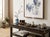 1990s Small Blue White Handpaint Cranes Pine Scenery Graphic Porcelain Vase For Sale - Image 5 of 11