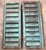 Charming pair of French wooden window shutters from the turn of the 20th Century (1900's) The shutters are painted in a...
