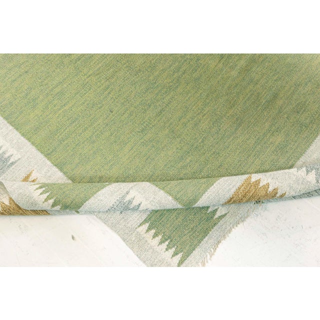 Textile Doris Leslie Blau Vintage Swedish Flat Weave Rug by Bitte Ahlgren For Sale - Image 7 of 11