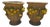 Italian Glazed Terracotta Garden Urns, 1950s, Set of 2 For Sale