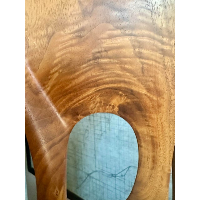 Abstract Modern Abstract Wood Sculpture on Marble Base by Dennis Sohocki For Sale - Image 3 of 10