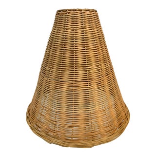 Serena & Lily Santa Barbara Rattan Taper Pendant For Sale