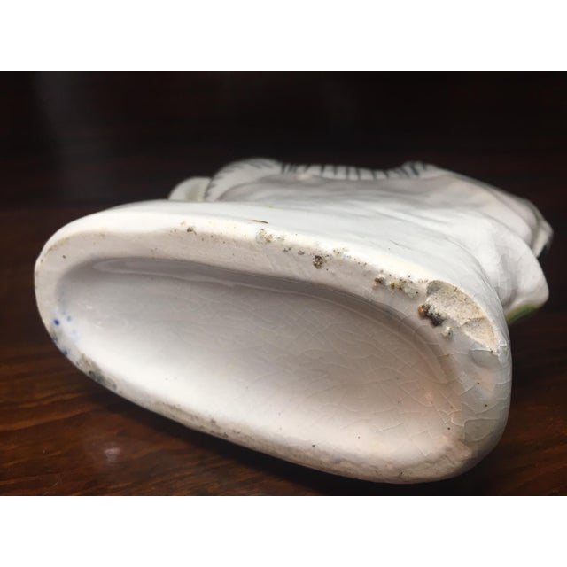 Staffordshire Circa 1880 Pair of Porcelain Flatback African Zebras For Sale - Image 10 of 10