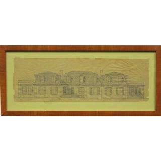 Design for a French House Painting For Sale