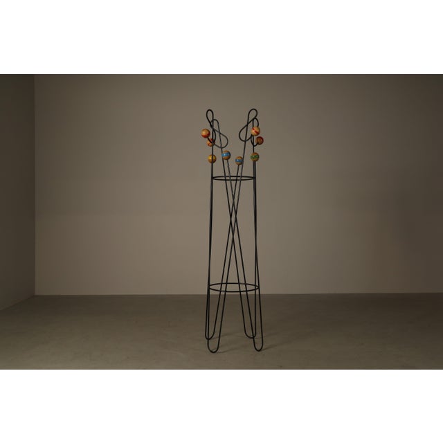 Roger Feraud Freestanding Coat and Hat Stand in the style of Roger Féraud, 1990s For Sale - Image 4 of 6