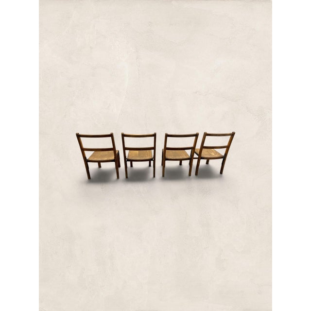 1900 - 1909 Antique English Pine Children's Chairs, Set of Four For Sale - Image 5 of 18