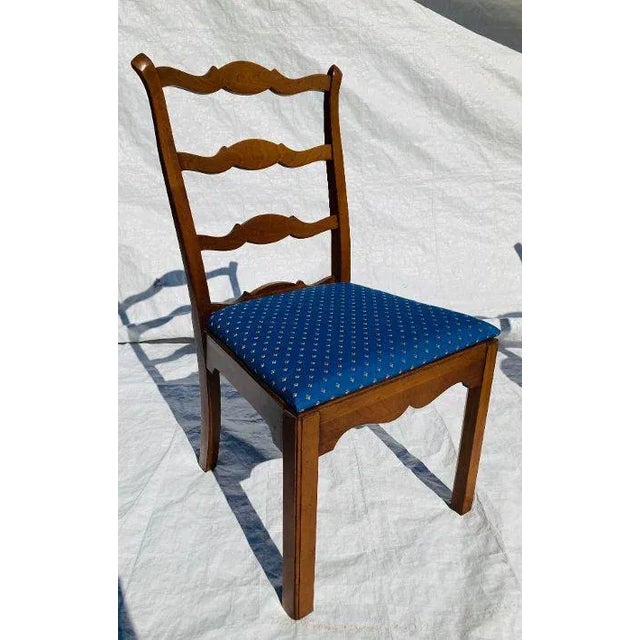 Wood 70's Timeless Statton Cherry Wood Dining Chairs S/6 For Sale - Image 7 of 10