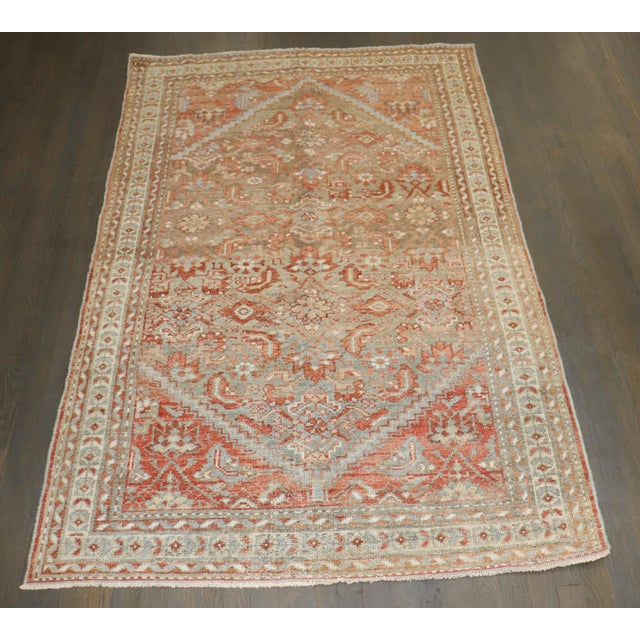 an accent size persian malayer rug from the 1st quarter of the 20th century