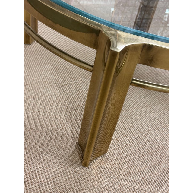 Extraordinary Solid Brass Mastercraft Coffee Table, 1970's For Sale - Image 10 of 11