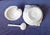 White 1960s Bordallo Pinheiro White Pear Soup Tureen 3 Piece Set With Ladle and Lid Portugese Majolica For Sale - Image 8 of 16