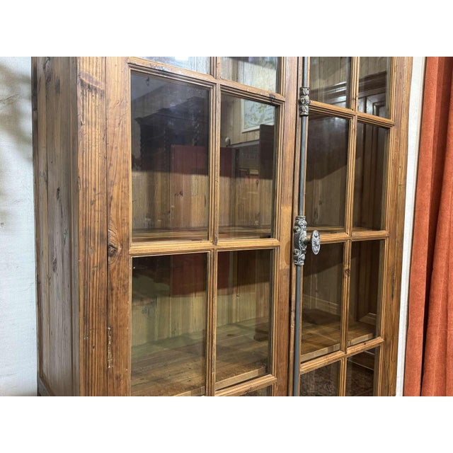Modern Fir Wood Bookcase, 1980s For Sale - Image 6 of 18