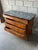 Louis Philippe French Walnut Commode / Chest of Drawers With Silver Wave Marble Top For Sale - Image 4 of 14