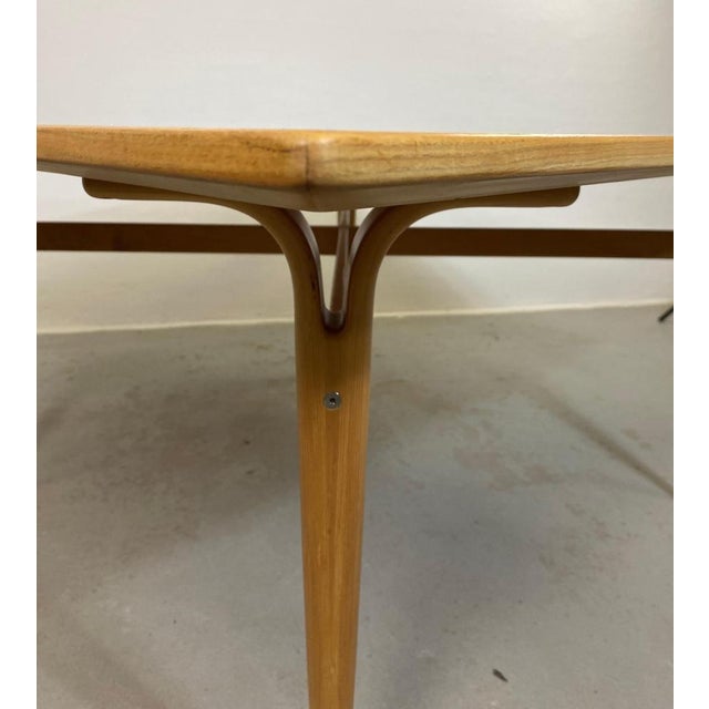 Cleft-Leg Side Table in Ash Wood by Bruno Mathsson for Karl Mathsson, 1960s For Sale - Image 6 of 8