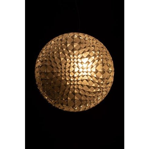 Vintage Ceiling Lamp in Geometric Glass For Sale - Image 6 of 14