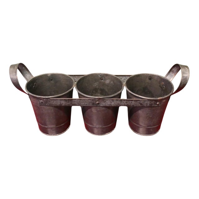 Vintage Flower Bucket, 1960 For Sale