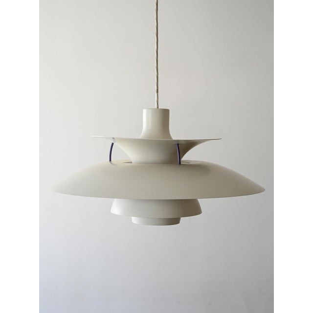 PH 5 White Pendant by Poul Henningsen for Louis Poulsen, 1960s For Sale - Image 6 of 11