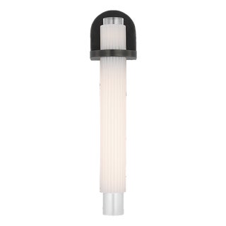 Windsor Smith for Visual Comfort Signature Arena 20" Sconce in Bronze with White Ribbed Glass For Sale