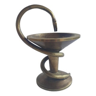 20th Century Pharmaceutical Caduceus in Bronze For Sale