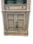 Wood Mid 20th Century Corner Cupboard with Domed Interior Painted and Faux Marbleized Ivory and Green For Sale - Image 7 of 18