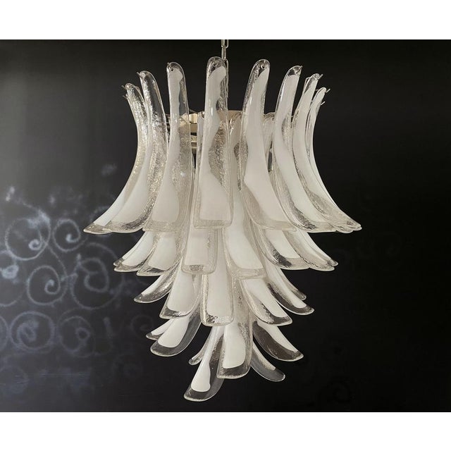Vintage Italian Murano Chandelier in the style of Mazzega, 1990s For Sale - Image 10 of 18
