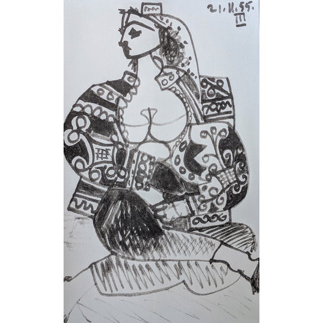 Pablo Picasso, Portrait, Original Photoengraving, 1956, in Flawless conditions. Designed 1950 to 1959 I have official...