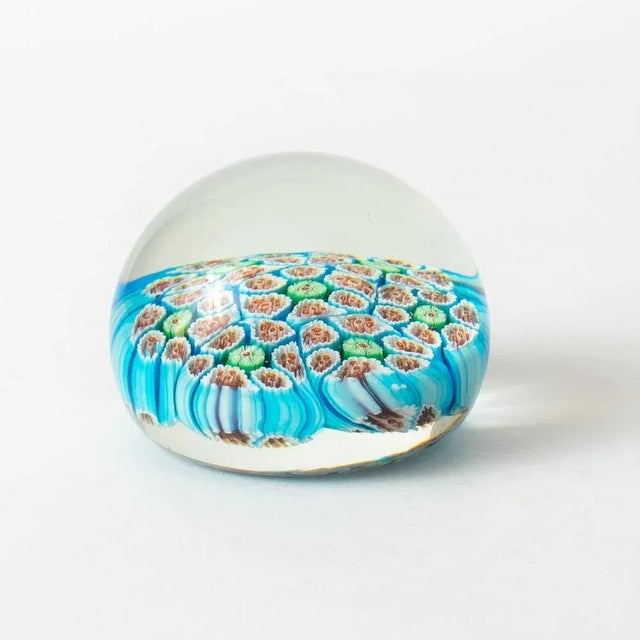 1970s Vintage Millefiori Glass Paperweight from Vetreria 3 Fiori, 1950s For Sale - Image 5 of 7