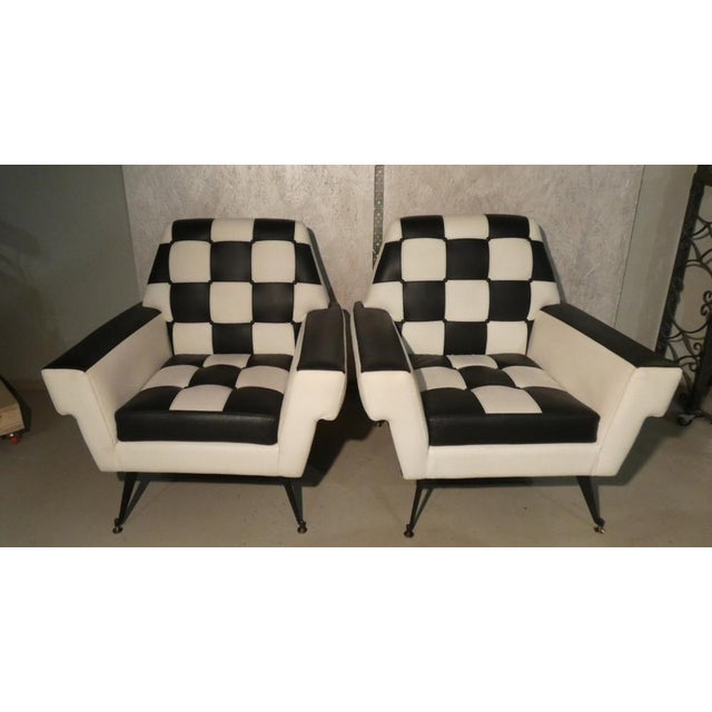 Mid-Century Modern Set of Abstraction Design Optical Lounge Chairs, 1960s For Sale - Image 3 of 18