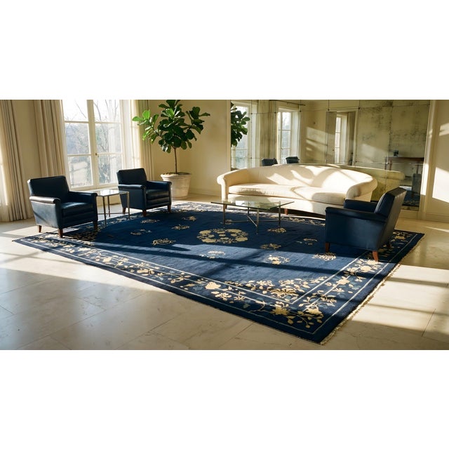 Early 20th Century Chinese Peking Carpet ( 9' x 11'4'' - 274 x 345 ) For Sale - Image 14 of 15