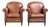 Vintage Sheepskin Armchairs with Decorative Nails, Set of 2 For Sale