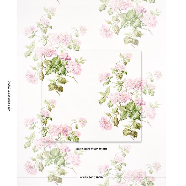 A classic floral with a painterly look, Summer Hydrangea is beautifully printed on a soft textured cotton-linen ground....