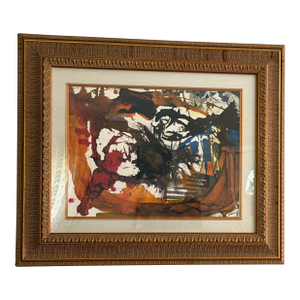 1960s Framed Salvador Dali “Vinea Electa” Biblia Sacra Lithograph With Coa
