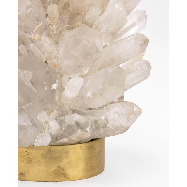 Craig Van Den Brulle Craig Van Den Brulle Rock Crystal Table Lamps, 2 For Sale - Image 4 of 15