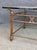 1970s Faux Bamboo Iron Coffee Table With Glass Top For Sale - Image 4 of 5
