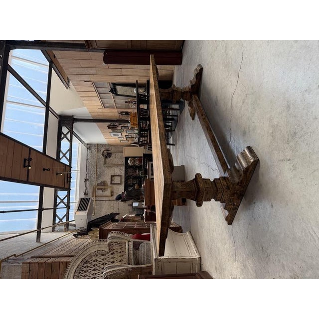 Large Monastery Style Table in Fir, 1980s For Sale - Image 11 of 12