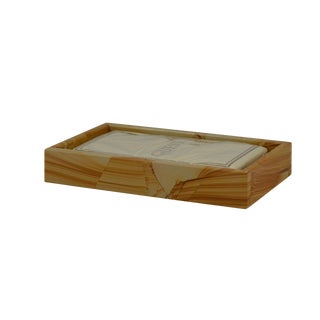 Tan Marble Guest Towel Tray For Sale